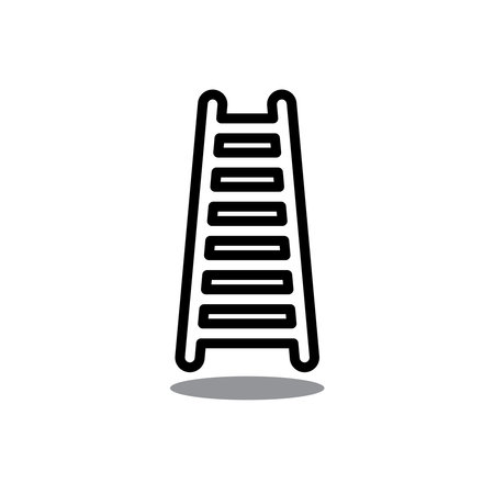 Step ladder,Upstairs Icon Design Vector Template Illustrationのイラスト素材