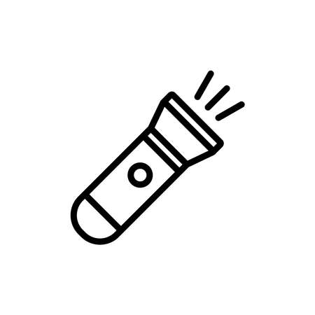Flashlight Icon Design Vector Template Illustrationのイラスト素材