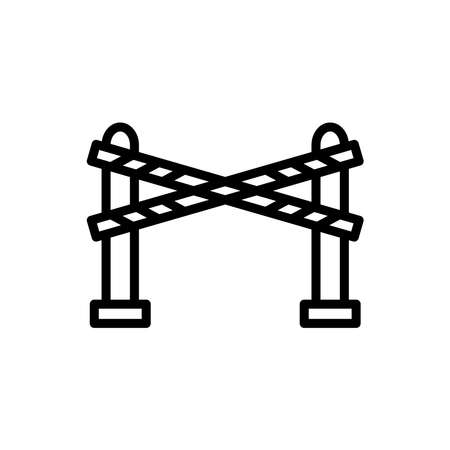 Barrier Icon Design Vector Template Illustrationのイラスト素材