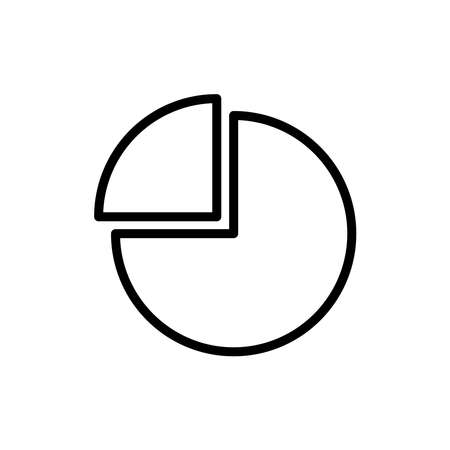 Pie Chart Icon Design Vector Template Illustrationのイラスト素材