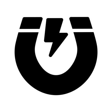 Magnet icon vector illustration logo template for many purpose. Isolated on white background.のイラスト素材