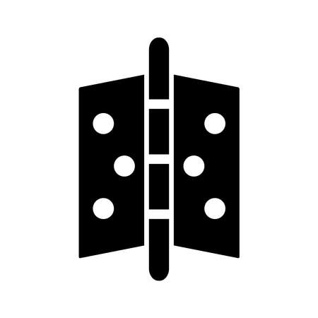 Door hinge icon. Vector icon isolated on white background. Template Illustrationのイラスト素材