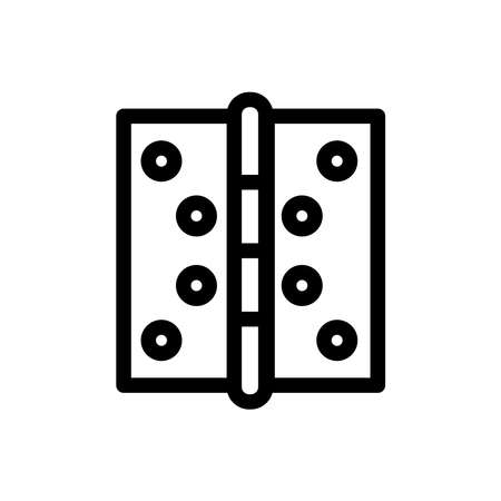 Door hinge icon. Vector icon isolated on white background. Template Illustrationのイラスト素材