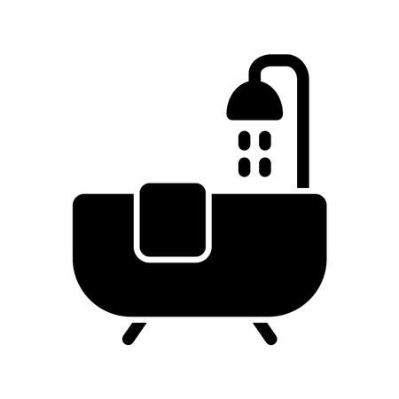 Bathtub Icon Design Vector Template Illustration Sign And Symbol EPS 10のイラスト素材