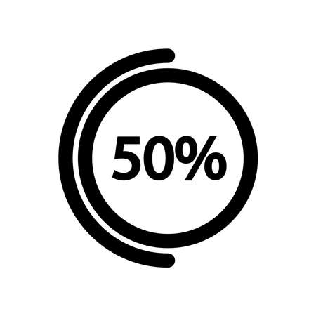 Loading Icon Design Vector Template Illustration Sign And Symbol On White Backgroundのイラスト素材