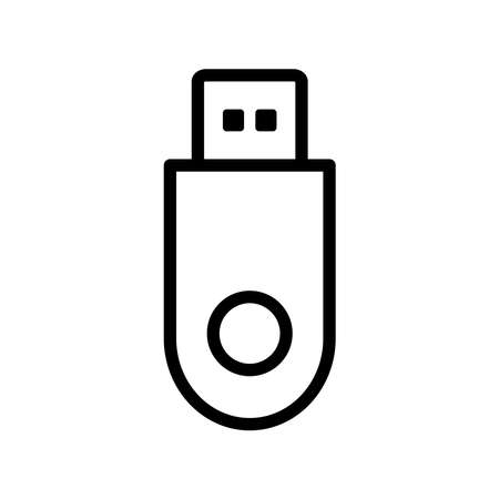Flash Disk Icon Design Vector Template Illustration Sign And Symbolのイラスト素材