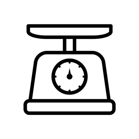 Food Scale,Kitchen Scale Icon Design Vector Template Illustrationのイラスト素材