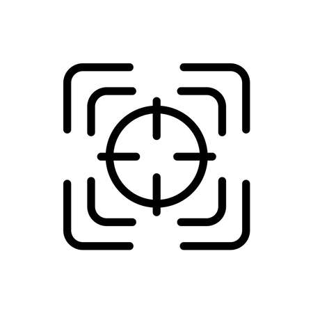 Focus, Target Icon Design Vector Logo Template Illustration Sign And Symbolのイラスト素材