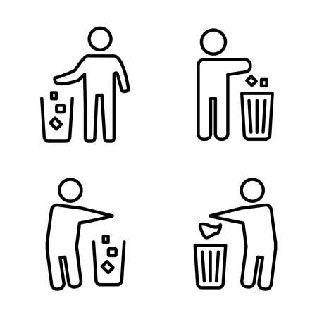 Do Not Litter Icon Design Vector Logo Template Illustration Sign And Symbolのイラスト素材