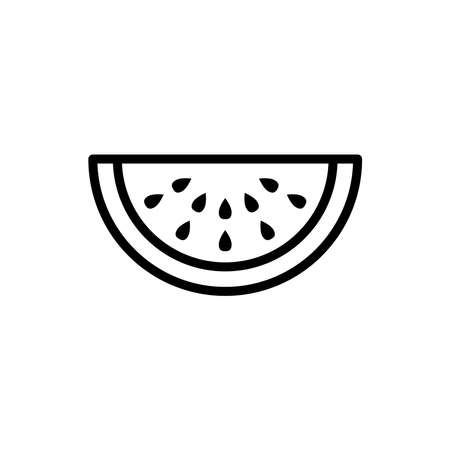 Watermelon Icon Design Vector Logo Template Illustration Sign And Symbolのイラスト素材