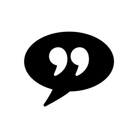 Quote Icon Design Vector Logo Template Illustration Sign And Symbolのイラスト素材