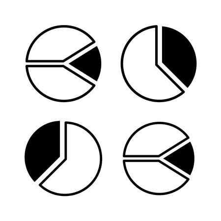 Pie Chart Icon Design Vector Logo Template Illustration Sign And Symbolのイラスト素材