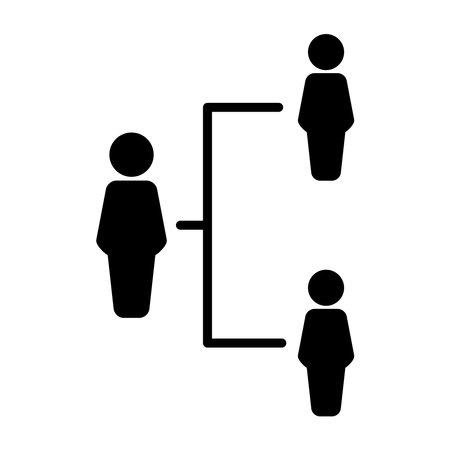 Structure Organization, Hierarchy Icon Design Vector Logo Template Illustration Sign And Symbolのイラスト素材