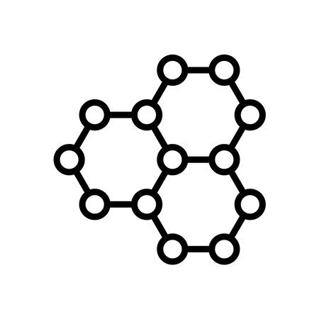 Molecule Icon Design Vector Logo Template Illustration Sign And Symbolのイラスト素材