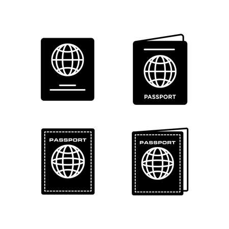 Passport Icon Design Vector Logo Template Illustration Sign And Symbolのイラスト素材