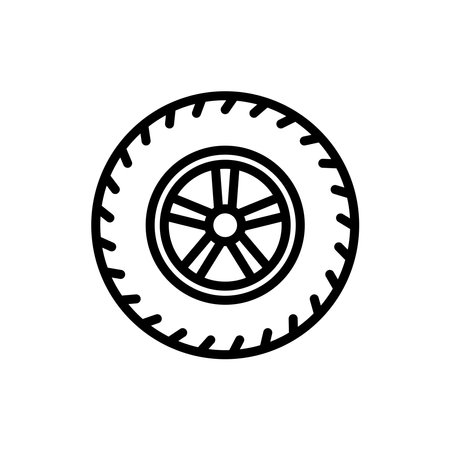 Tire Icon Design Vector Logo Template Illustration Sign And Symbolのイラスト素材