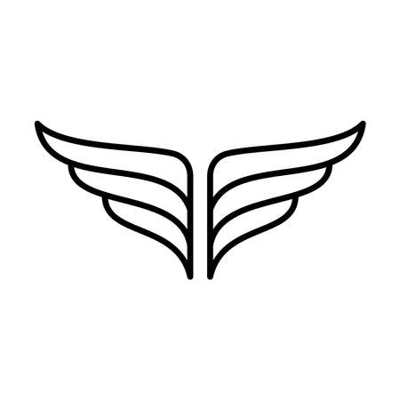 Wing Icon Vector Design Template Illustration Sign And Symbolのイラスト素材