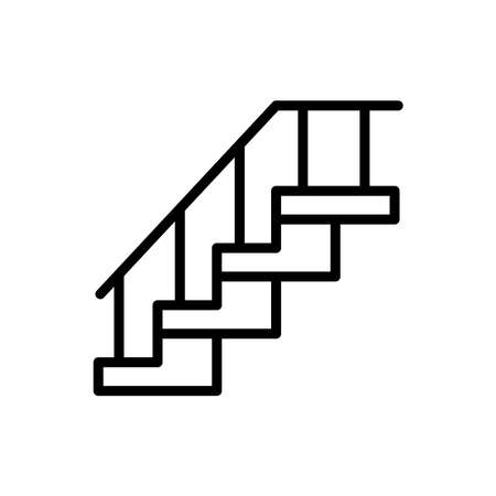 Stairs Icon Logo Design Vector Template Illustrationのイラスト素材