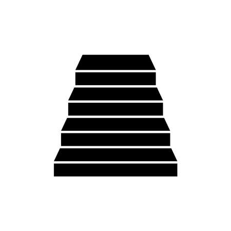 Stairs Icon Logo Design Vector Template Illustrationのイラスト素材