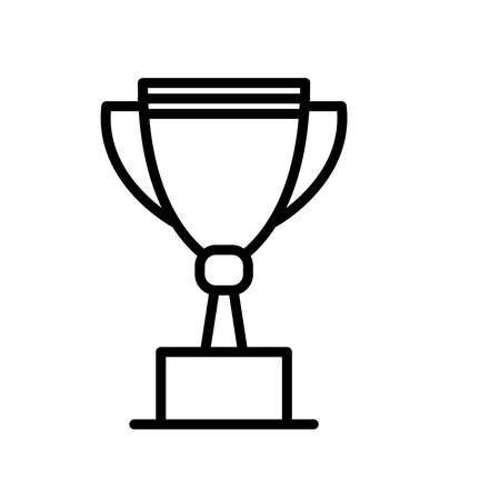 Winner Trophy Icon Logo Design Vector Template Illustrationのイラスト素材