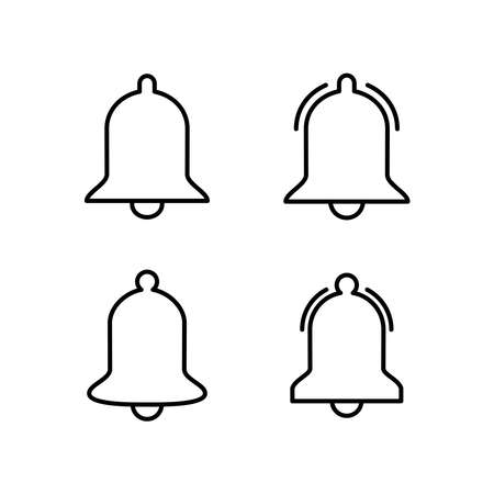 Bell Notification Icon Logo Design Vector Template Illustrationのイラスト素材