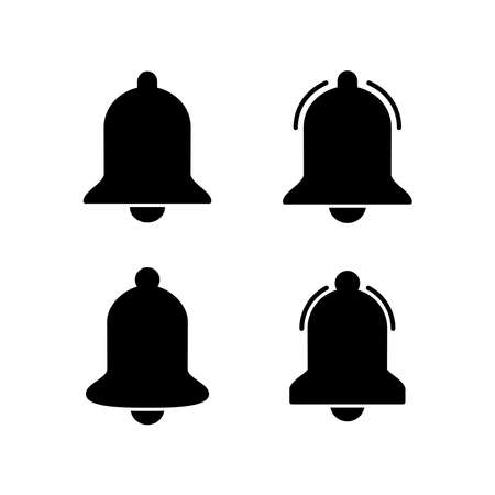Bell Notification Icon Logo Design Vector Template Illustrationのイラスト素材