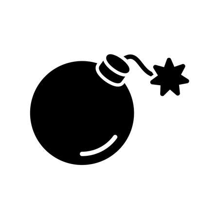 Bomb Icon Logo Design Vector Template Illustrationのイラスト素材