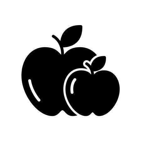 Apple Fruit Icon Logo Design Vector Template Illustrationのイラスト素材