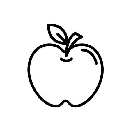 Apple Fruit Icon Logo Design Vector Template Illustrationのイラスト素材