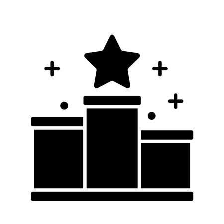 Sport Podium Icon Logo Design Vector Template Illustrationのイラスト素材