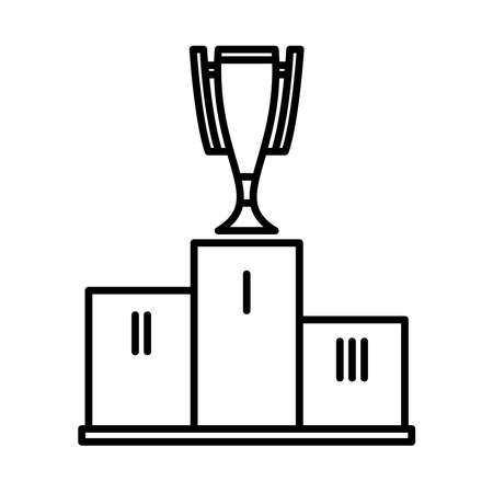 Sport Podium Icon Logo Design Vector Template Illustrationのイラスト素材