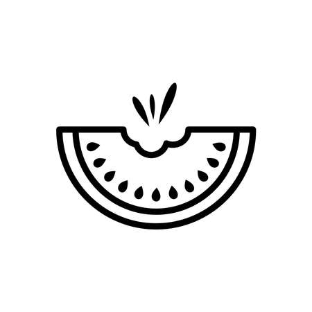 Water Melon Icon Logo Design Vector Template Illustrationのイラスト素材