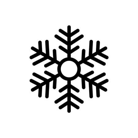 Snowflake Icon Logo Design Vector Template Illustrationのイラスト素材