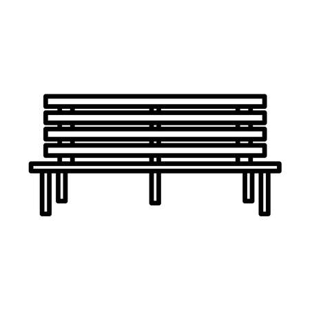 Street Bench Icon Logo Design Vector Template Illustrationのイラスト素材
