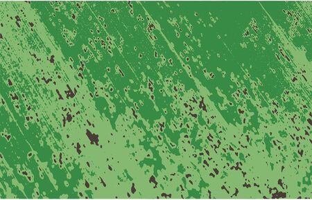 Abstract Old vintage wall ruined green paint layers vector illustrationのイラスト素材