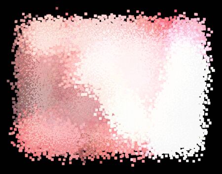 abstract square rectangle pixel pink red and white backdrop computer graphic web design background illustrationの写真素材