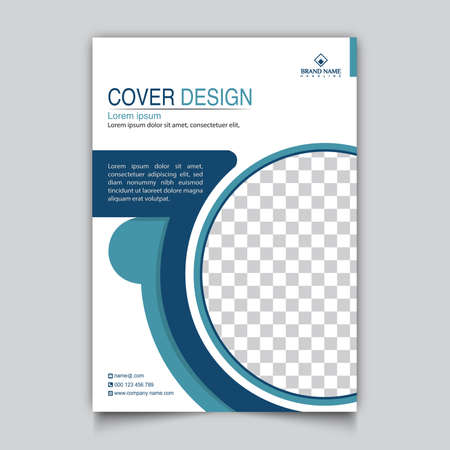 Abstract Royalty Business flyer template blue color Design.のイラスト素材