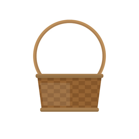 Empty baskets illustration isolated on white background.のイラスト素材