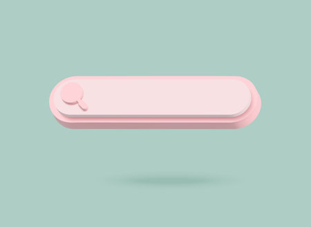 Search 3d. Banner template. Search bar icon. Modern design. Search form template. 3d vector...