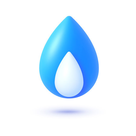 Gas 3D icon for concept design. Gas icon, great design for any purposes. Vector Iconのイラスト素材