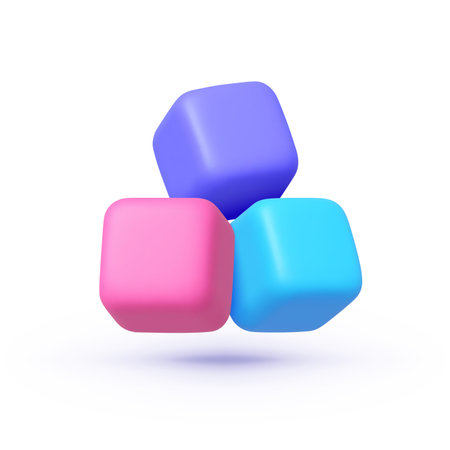 Cube 3d, great design for any purposes. Vector illustration