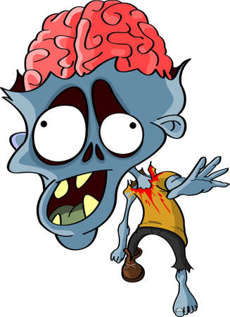 Cartoon reanimated zombieのイラスト素材
