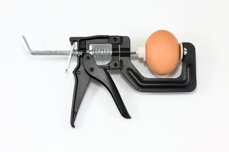 Clamping on an egg