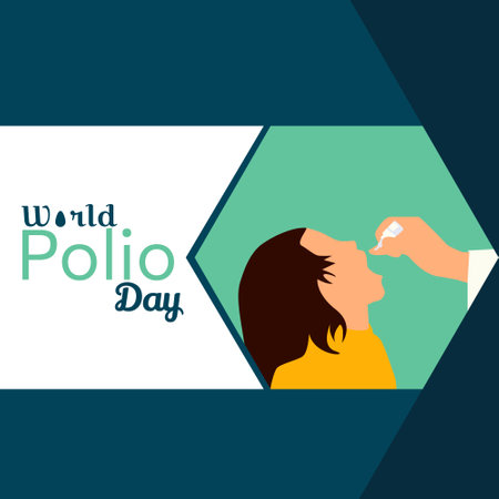 world polio day vector designのイラスト素材