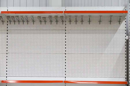 installation of commercial equipment, the trading equipment going to the new store, hooks and racks, shelves and fixtures, Assembly and disassemblyの写真素材