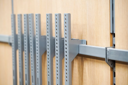 the system for fixing goods on the shelves in the store