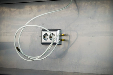 mounting sockets, Install AC outlets with screwdriver on the wall racks for equipment checks....