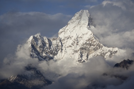 Ama Dablam, Himalaya Range, Nepal.の写真素材