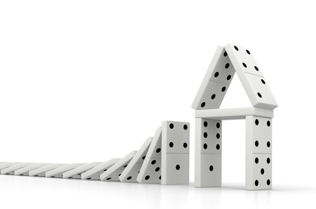 Domino Effectの写真素材