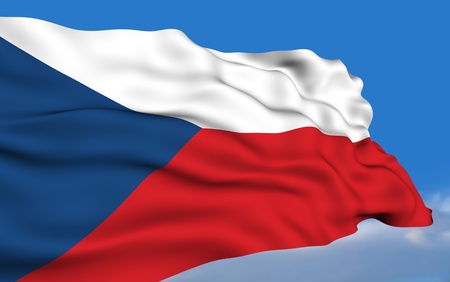 Czech Republic flagの写真素材